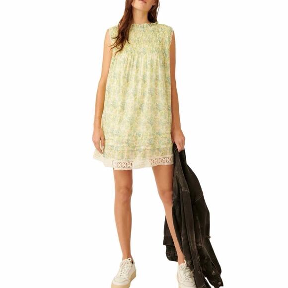 Free People Shea Floral Mini Casual Dress Size XS - Picture 10 of 15